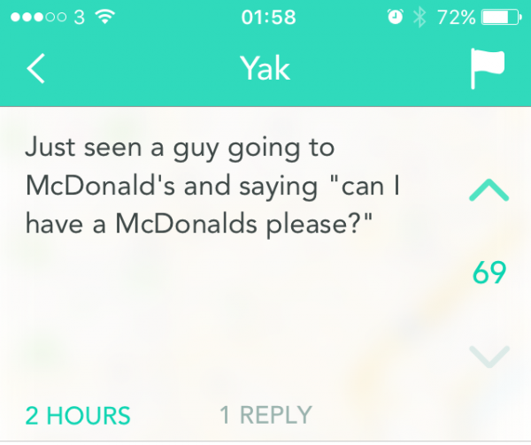 Might want a Burger King with that as well