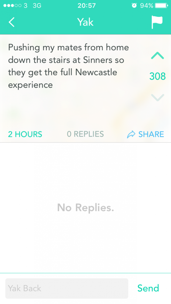 If you don't fall down the stairs in Sinners,were you even in Newcastle?