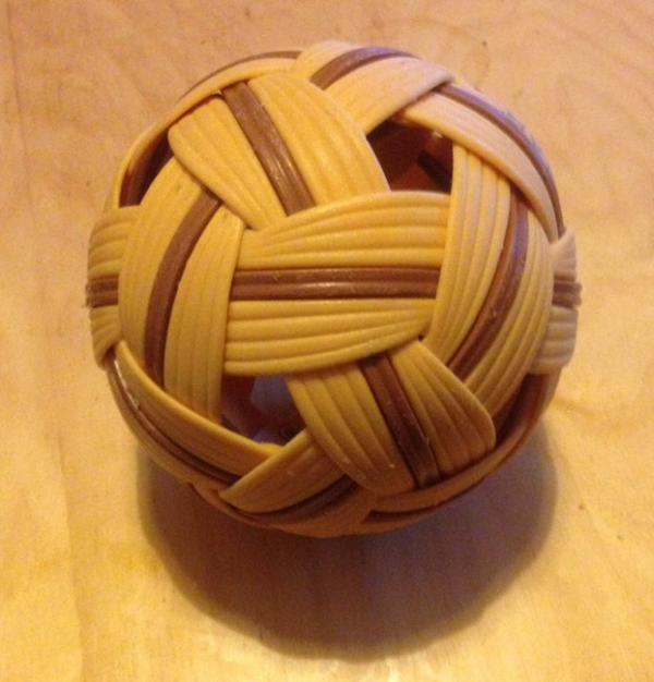The ball, which is as solid as a brick