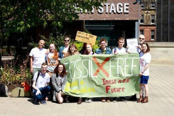 Some of the Fossil Free campaign team. -Image - Harry Vann -