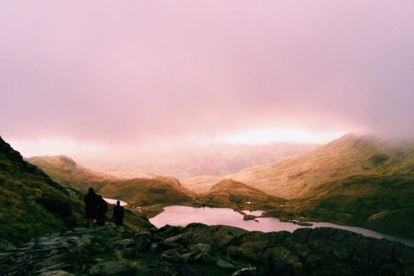 View descending Snowdon