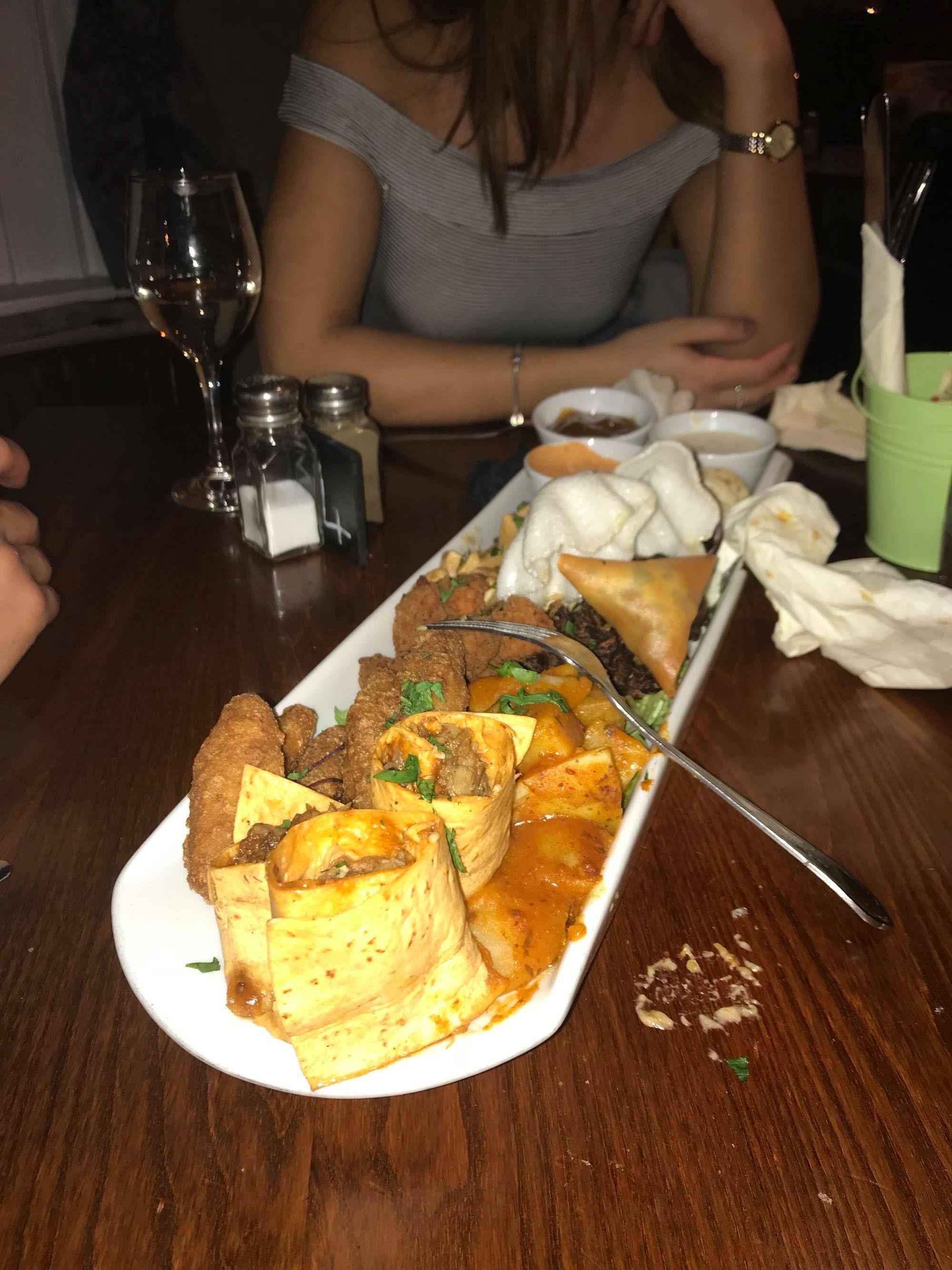 Image may contain: Bowl, Cup, Arm, Food, Curry, Glass