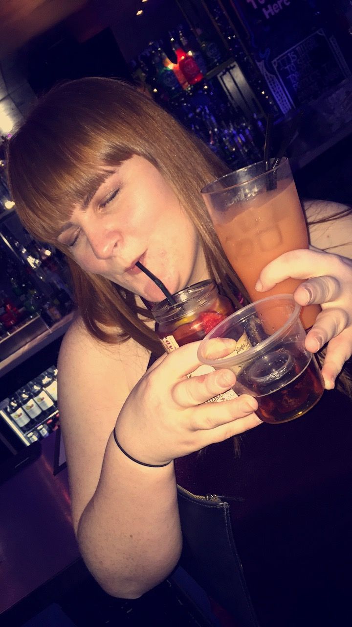 Image may contain: Glass, Drink, Cocktail, Beverage, Alcohol, Person, People, Human