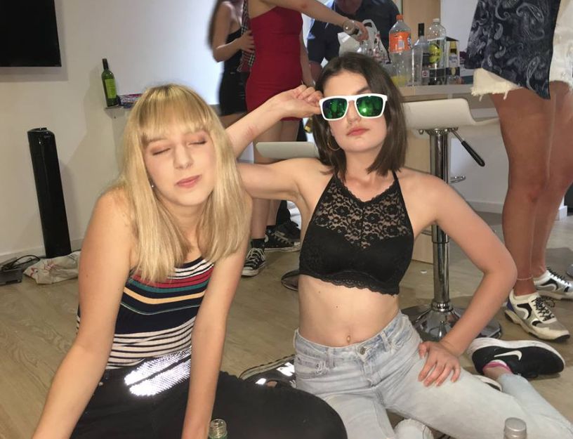 Image may contain: Furniture, Lingerie, Underwear, Pants, Child, Kid, Woman, Girl, Blonde, Teen, Female, Shorts, Shoe, Clothing, Footwear, Apparel, Person, Human, Accessories, Sunglasses, Accessory
