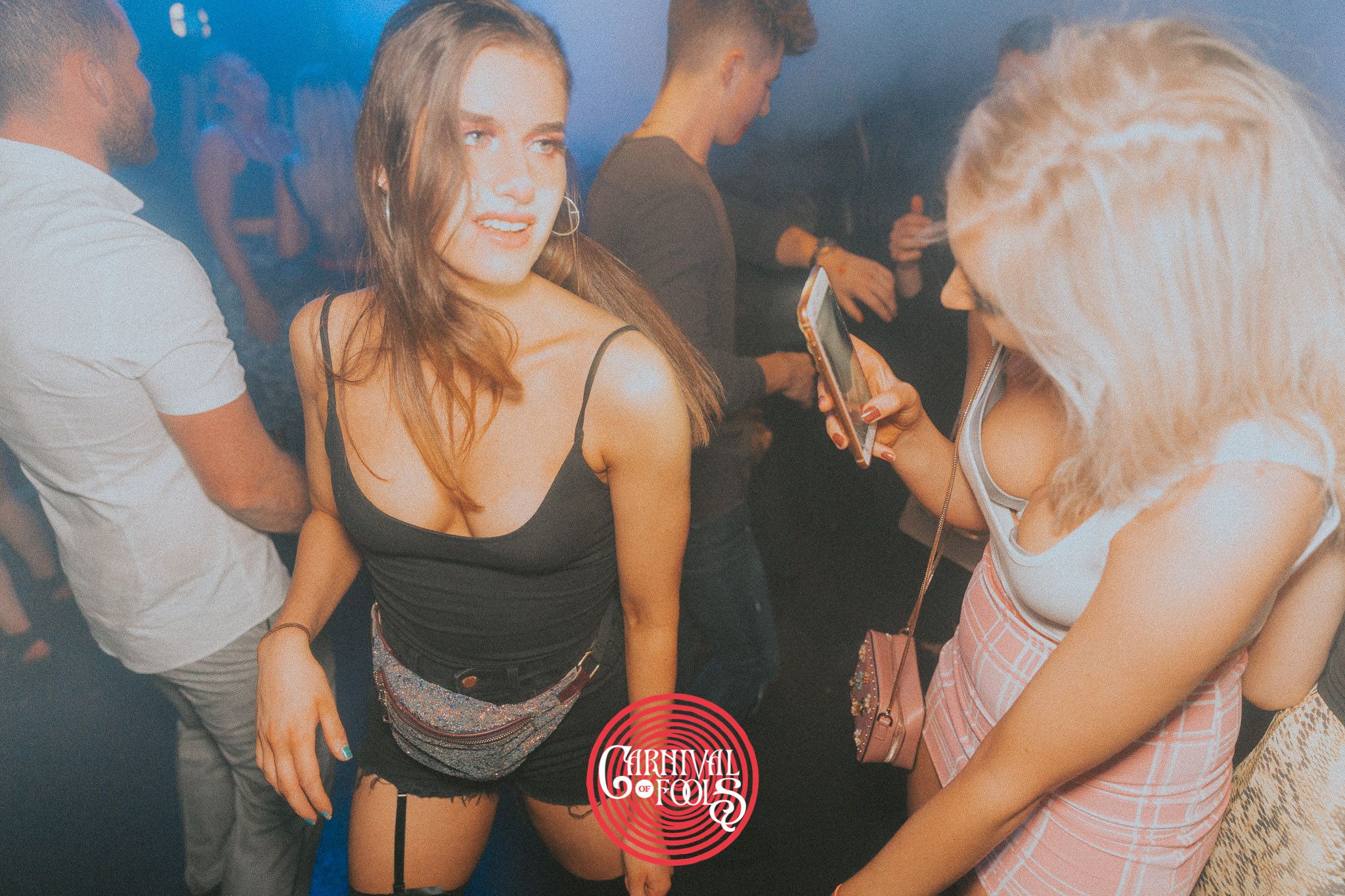 Image may contain: Skin, Night Club, Club, Clothing, Apparel, Person, Human