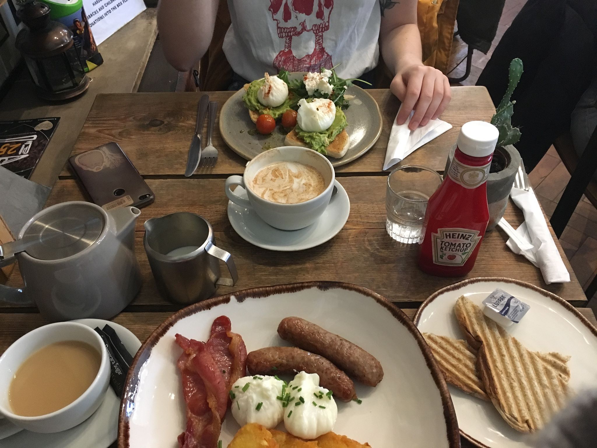 Image may contain: Breakfast, Food, Person, Human