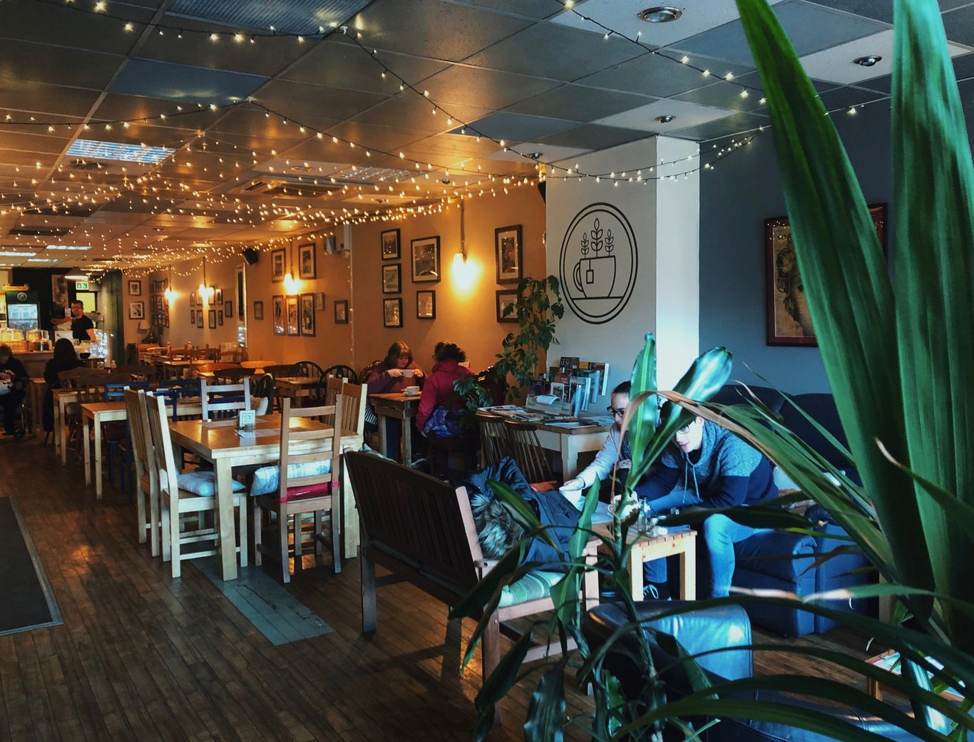 Image may contain: Lighting, Plywood, Floor, Flooring, Hardwood, Cafe, Cafeteria, Person, Human, Wood, Furniture, Chair, Restaurant