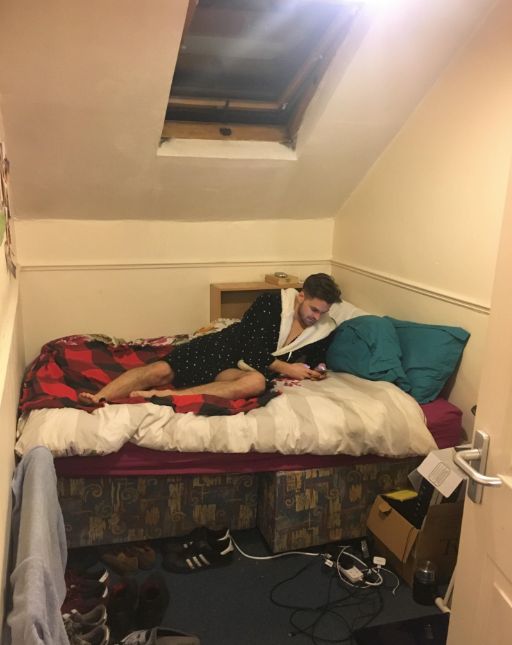 Image may contain: Attic, Loft, Architecture, Window, Clinic, Human, Person, Indoors, Building, Housing, Bed, Furniture