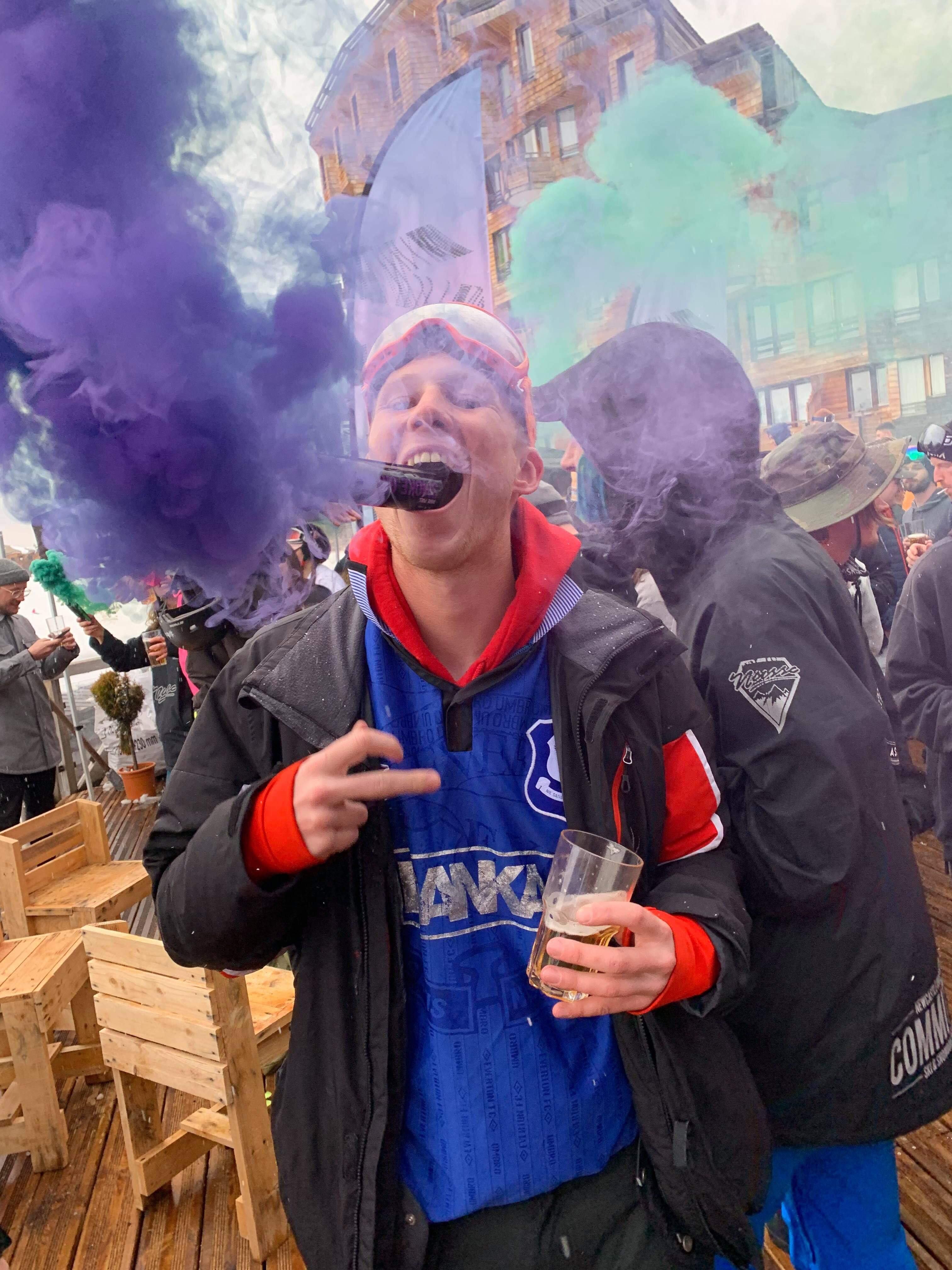Image may contain: Hat, Apparel, Clothing, Wood, Crowd, Festival, Person, Human