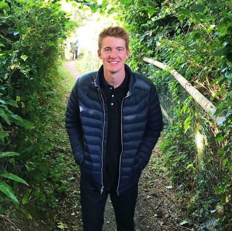 Image may contain: Suit, Pants, Rainforest, Nature, Land, Blazer, Arbour, Overcoat, Human, Person, Tree, Jacket, Garden, Coat, Outdoors, Plant, Vegetation, Clothing, Apparel