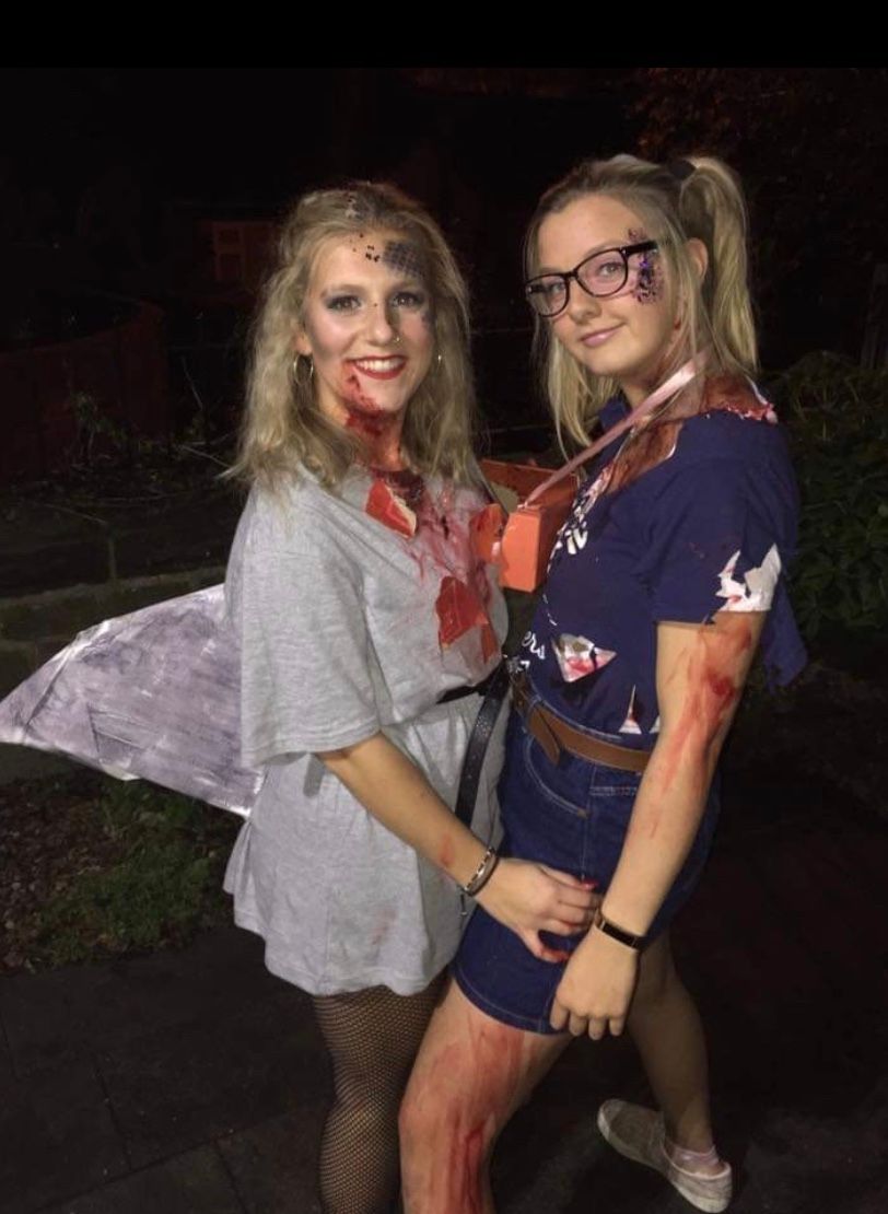 Image may contain: Portrait, Photo, Photography, Skirt, Outdoors, Accessory, Glasses, Accessories, Pants, Face, Footwear, Shoe, Kid, Teen, Blonde, Girl, Woman, Child, Costume, Person, Female, Human, Clothing, Apparel, Dress