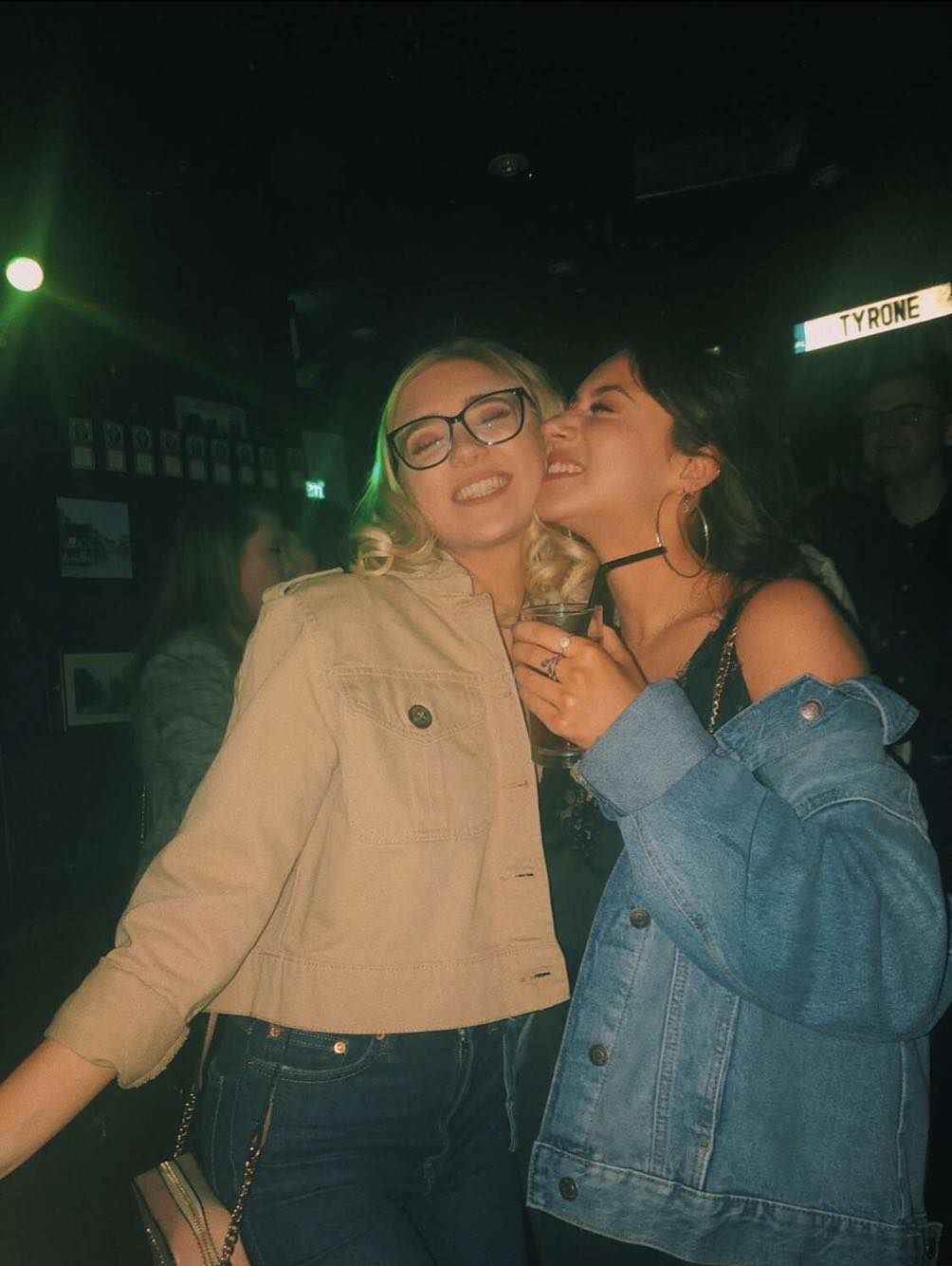 Image may contain: Dating, Denim, Jeans, Party, Bar Counter, Pub, Accessory, Glasses, Accessories, Pants, Apparel, Clothing, Night Club, Club, Human, Person, Night Life