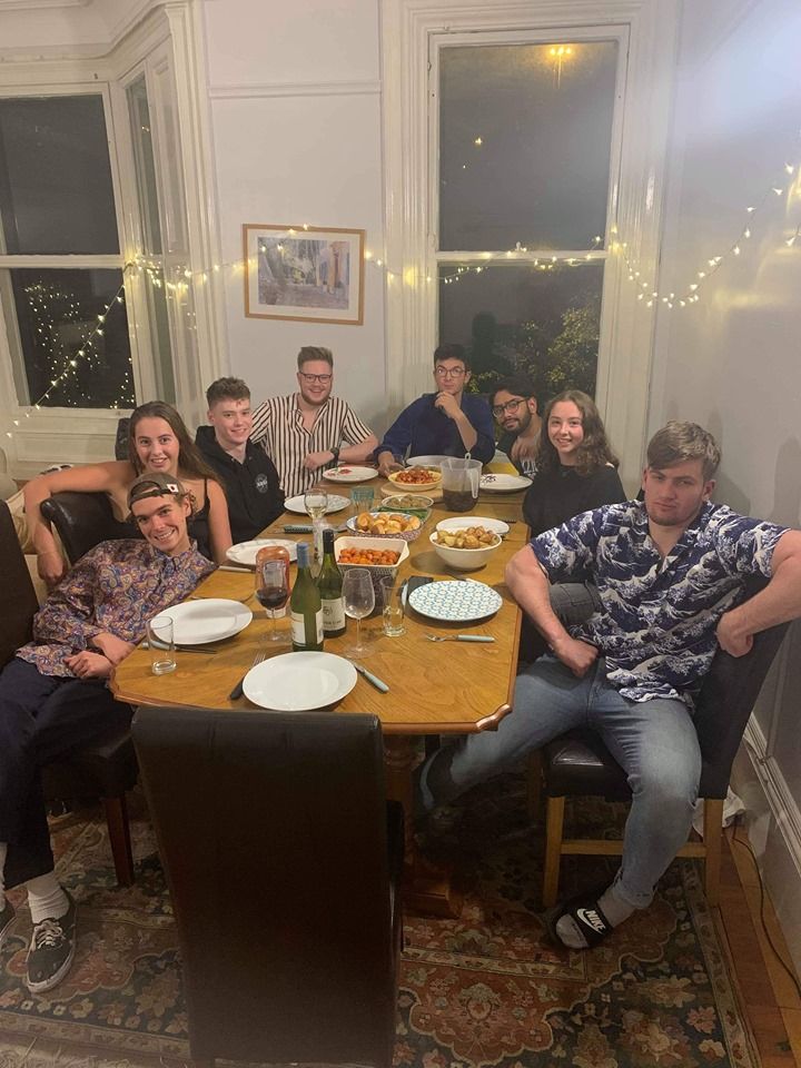 Image may contain: Face, Dish, Dinner, Supper, Meal, Food, Dining Room, People, Indoors, Room, Table, Dining Table, Chair, Furniture, Person, Human