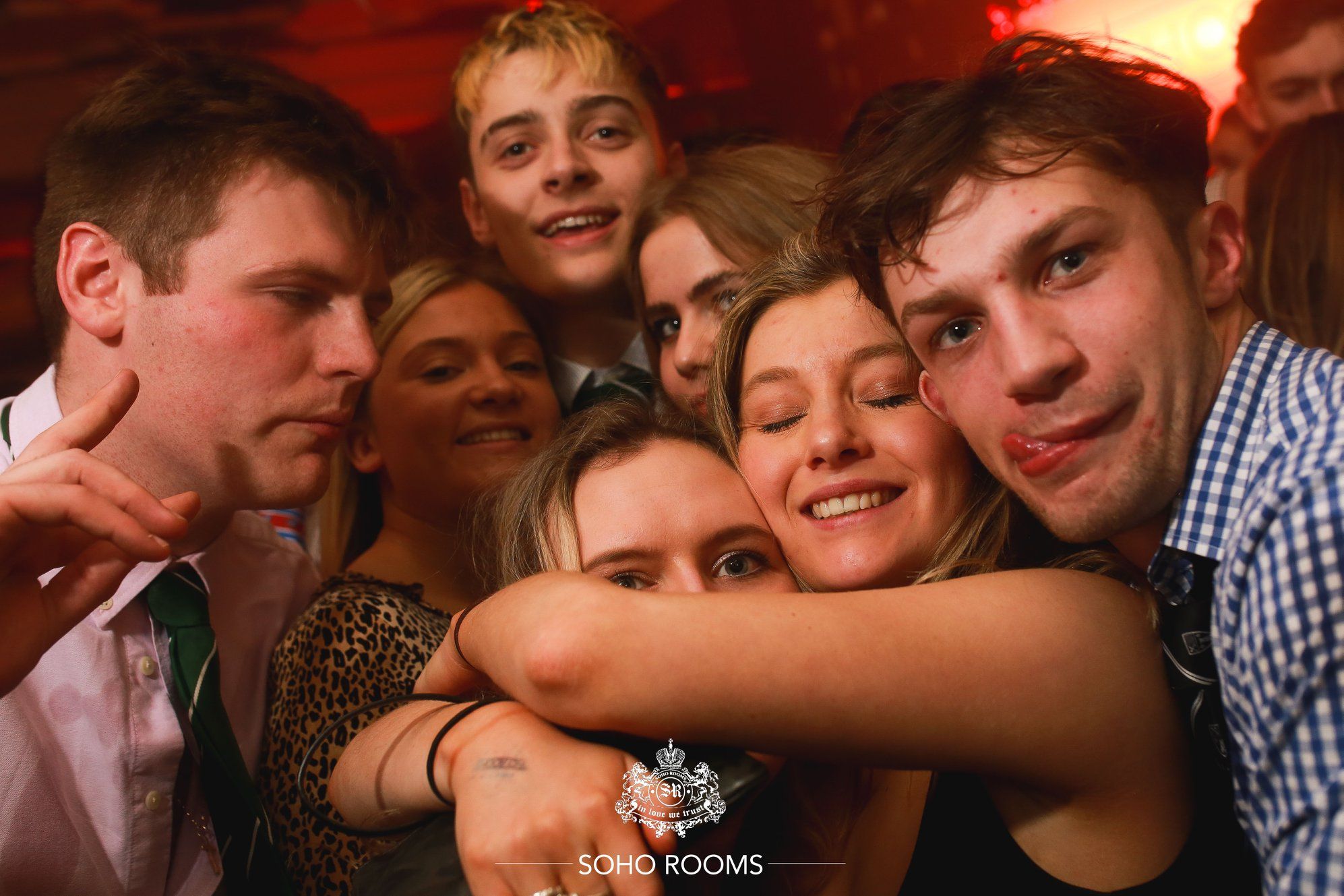 Image may contain: Party, Finger, Night Life, Night Club, Club, Person, Human