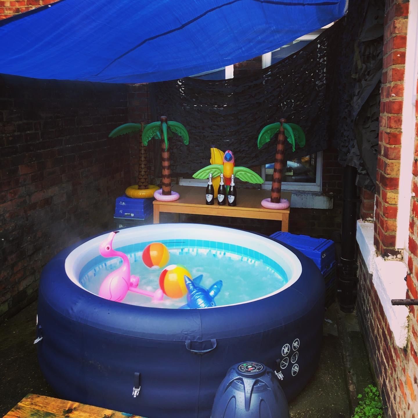 Image may contain: Water, Tent, Tub, Hot Tub, Jacuzzi