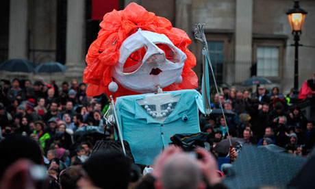 Margaret Thatcher effigy