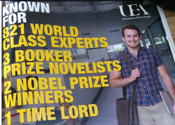 The uni failed to mention the cuts in this flashy Guardian advert.