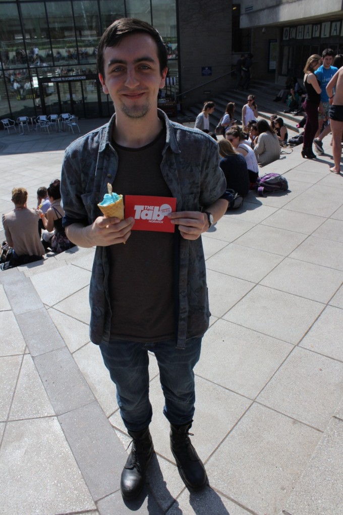 Shirt- Topman. T shirt- White Stuff. Jeans- Elements. Shoes- army boots from the OTC. Accessorised perfectly with a bubblegum ice-cream from the cart in the Square.