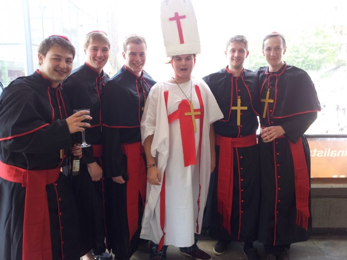 Even the Pope visited to take part