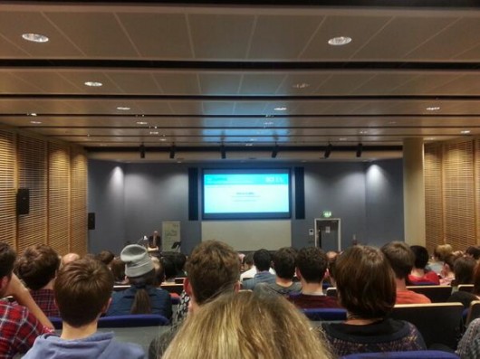 Great turn out for the speech, held at Lecture Theatre