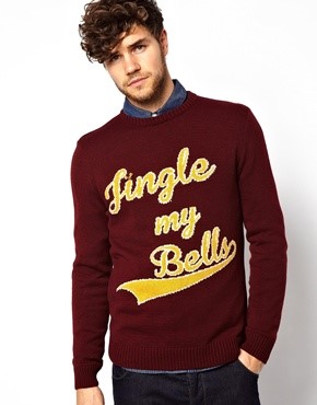 River Island- http://www.asos.com/River-Island/River-Island-Christmas-Jumper-with-Jingle-my-Bells-Slogan/Prod/pgeproduct.aspx?iid=3606768&SearchQuery=christmas%20jumpers&sh=0&pge=0&pgesize=36&sort=-1&clr=Burgundy 
