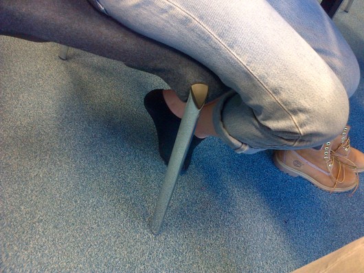 Please keep your shoes on.