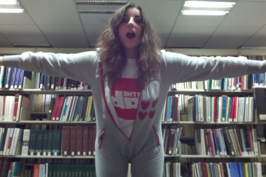 Representing The Tab in my horrible onesie