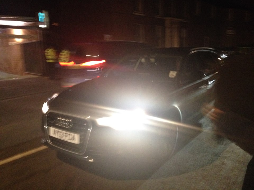 ...and later exiting at high speed