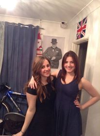 Sarah (right) is now in recovery.