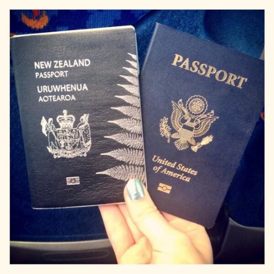 Passports at the ready for the Ex-Pats en route to France!
