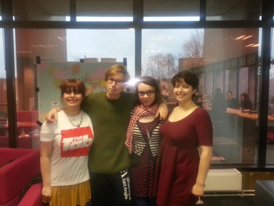 The highlight of being Chief Editor- covering Jailbreak! (with the first team who came back, and Kate Marks, Jailbreak co-ordinator)