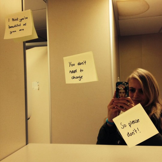 Notes like these have been springing up all over campus