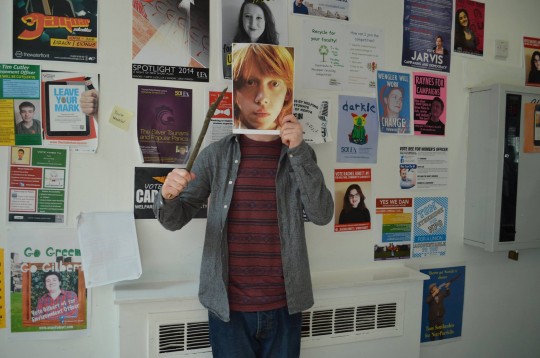Ron has evidently put much thought into his poster campaign.