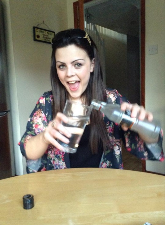 Hitting the strong stuff.