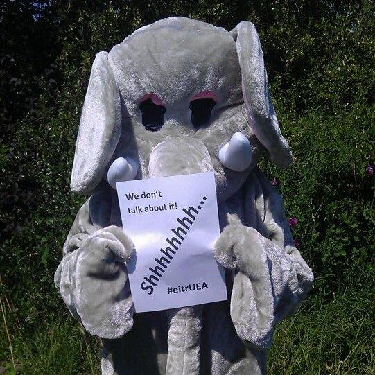 Edgar with one of the posters you may have seen during your all-day revision sessions