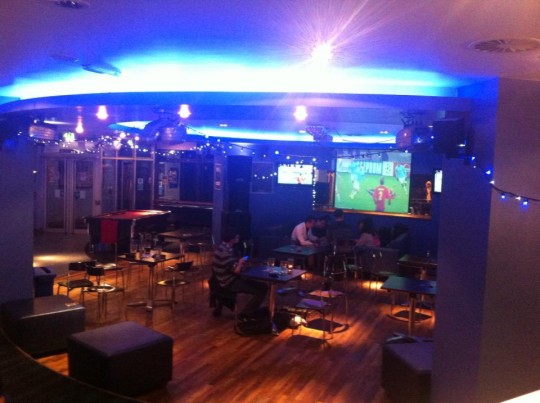 Sports night has traditionally been held in the Blue Bar