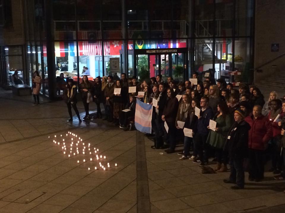The vigil held in the Square