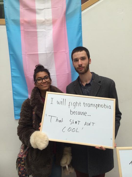 UEA Pride set up stalls in the Hive as part of Transgender Awareness Week