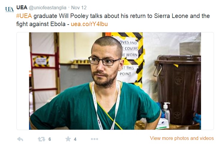 UEA Graduate, Will Pooley making national news