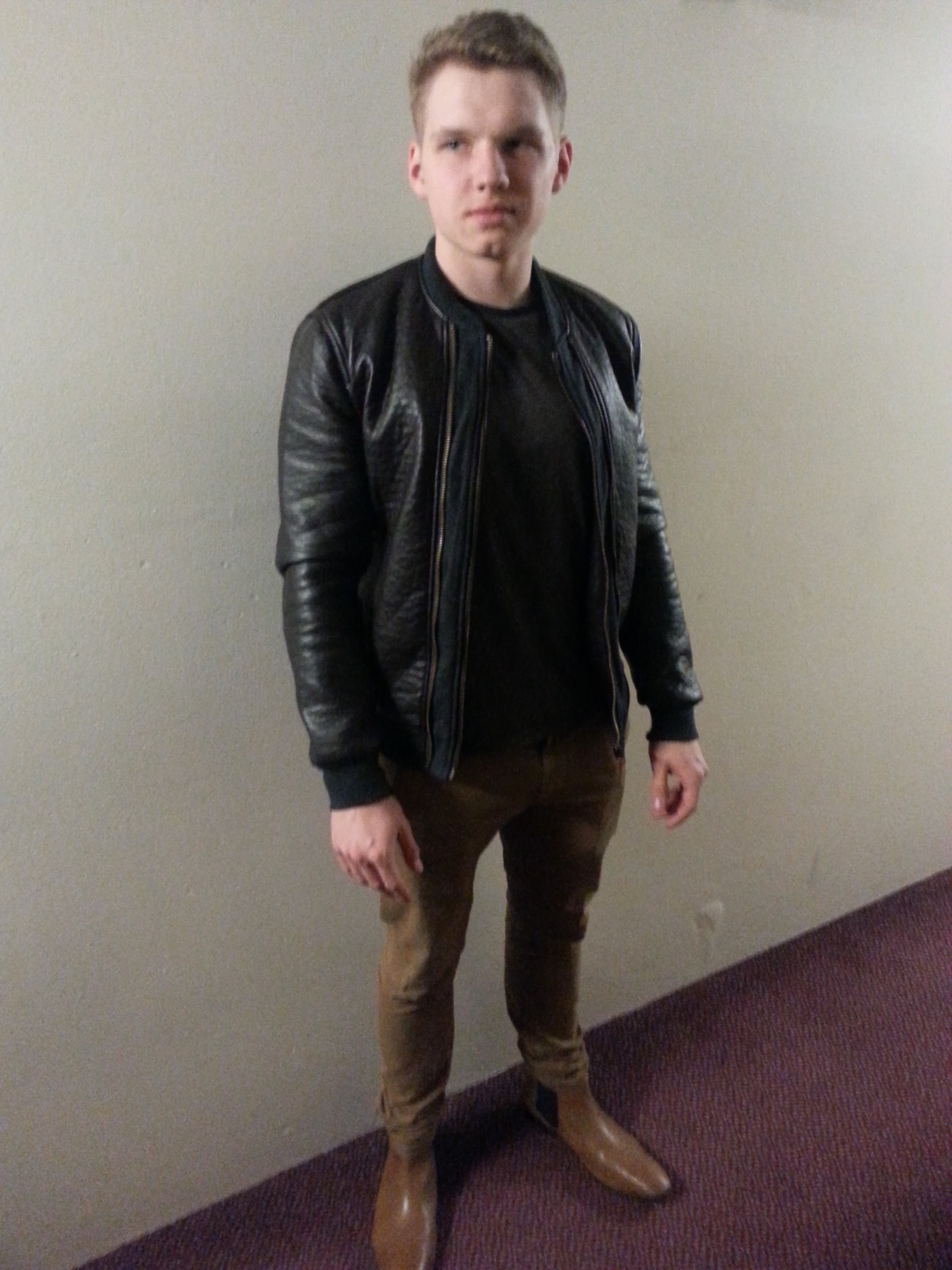 Classic leather jacket