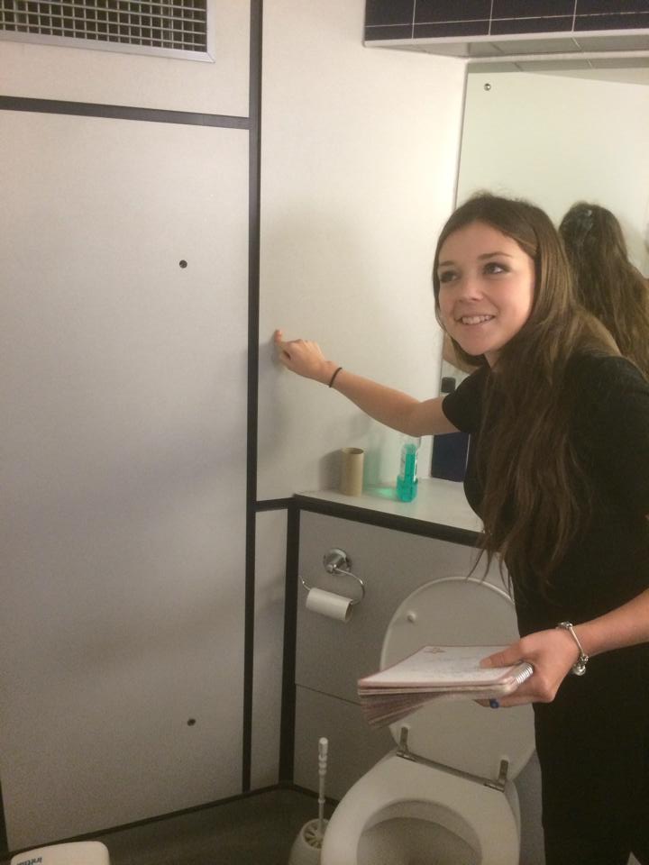 The creepy shower cupboard has now been locked. Killjoys.