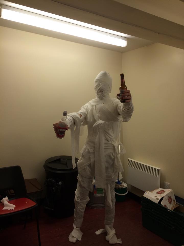 A Mummy!!! But made from toilet roll!