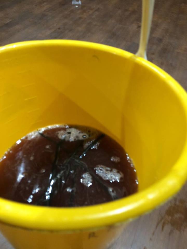 We have to collect buckets of your leftover drinks, your omit and any other liquid you leave behind.