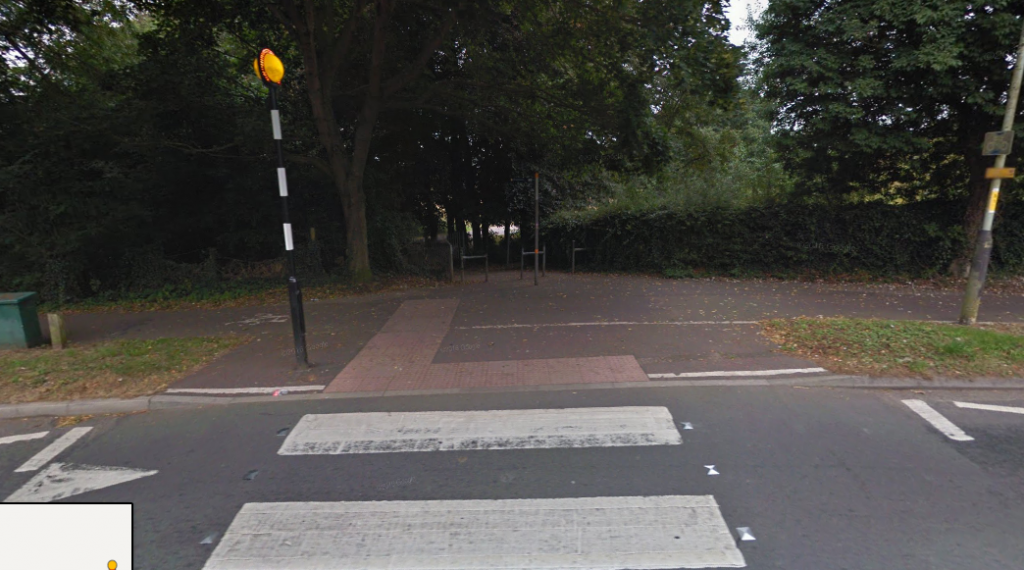 The attack was thought to occur just down the footpath leading from Bluebell Rd