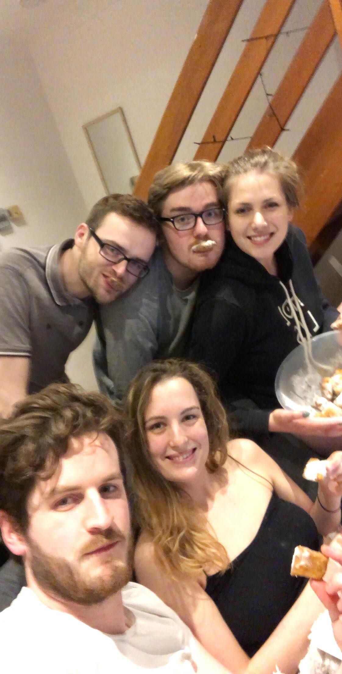 Image may contain: Photo, Photography, Portrait, People, Child, Kid, Teen, Woman, Blonde, Girl, Indoors, Interior Design, Female, Food, Meal, Apparel, Clothing, Face, Glasses, Accessories, Accessory, Human, Person