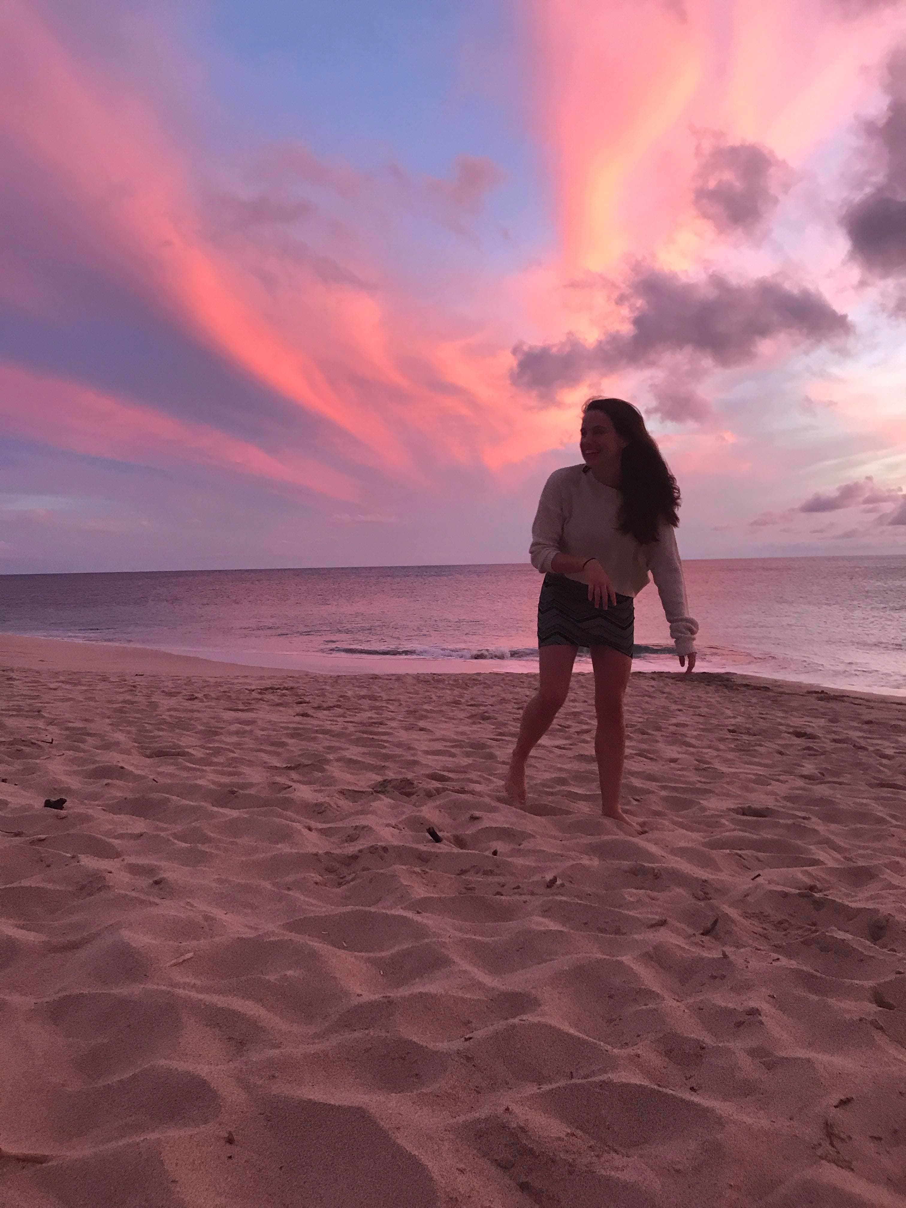 Image may contain: Skin, Soil, Sky, Back, Coast, Beach, Sand, Sea, Ocean, Shoreline, Water, Outdoors, Person, Human, Nature, Shorts, Apparel, Clothing