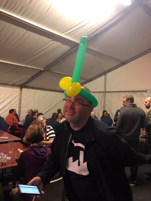 On attendee expressing Norwich pride!!