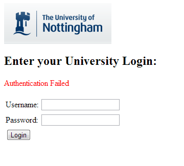 auth failed