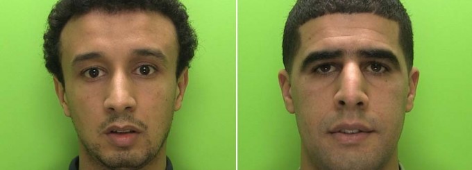 Now arrested gang members Karim Bousaboun and Mehamad Maddahi. Drake called and he wants his face back.