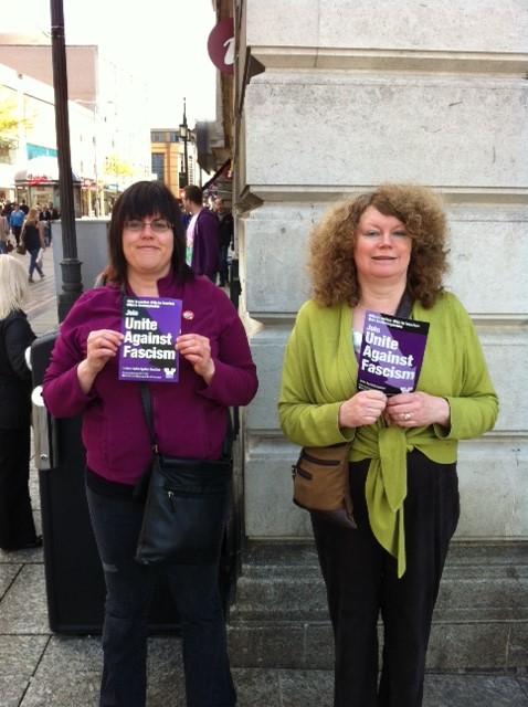 Julie Webster (left) and Mary of the Nottingham UAF